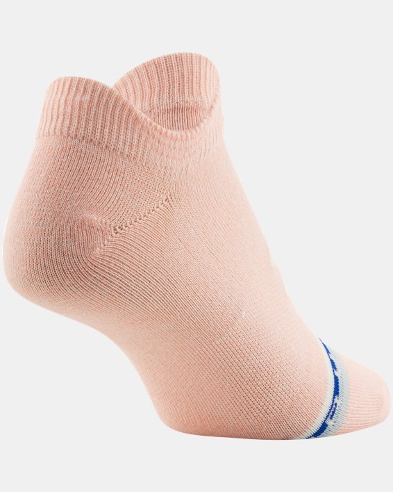 Women's UA Essential No Show – 6-Pack Socks, White, pdpMainDesktop image number 18